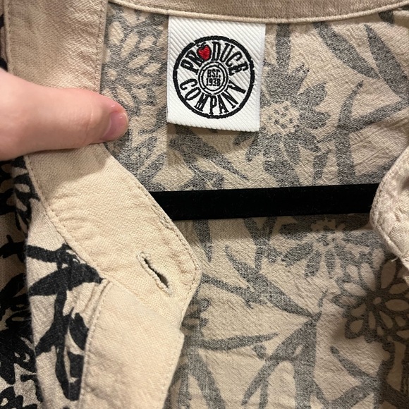 Vintage linen blouse top - Picture 3 of 4